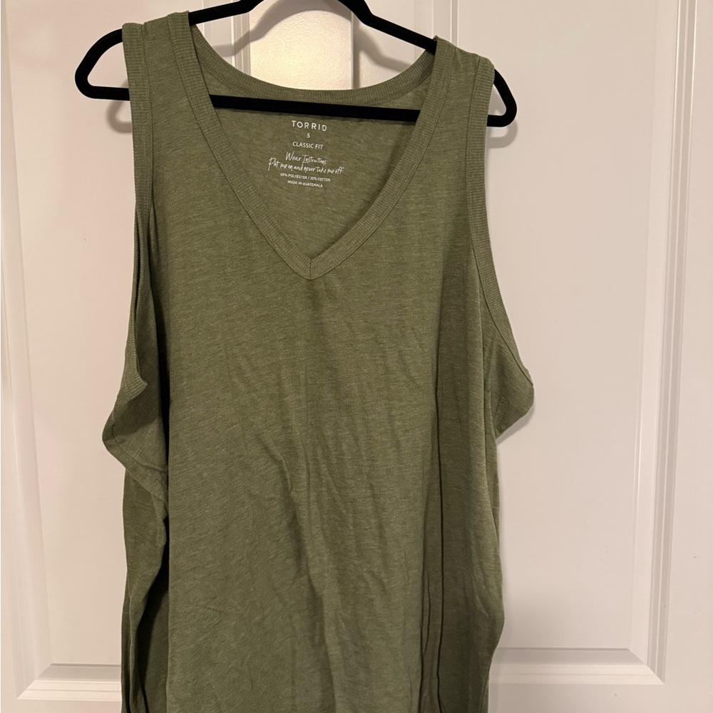 Torrid Classic Olive Tank Top